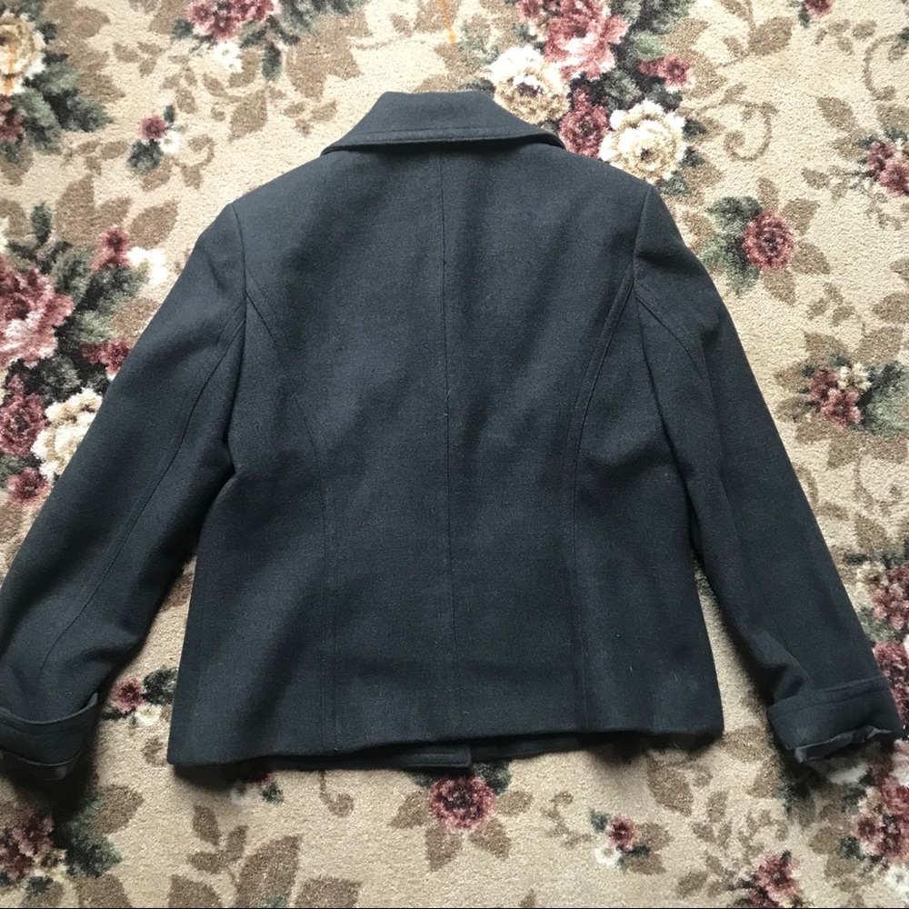 Evan Picone Black Button Front Stretch Jacket - image 5